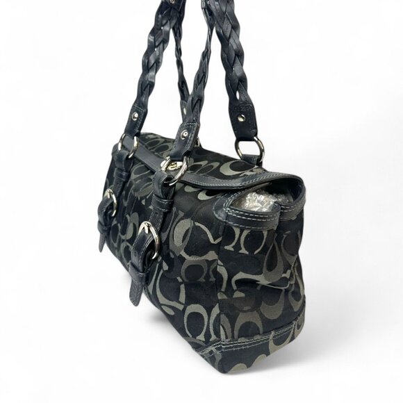 Coach Chelsea Optic Signature Jacquard Leather Shoulder Bag - Picture 4 of 10